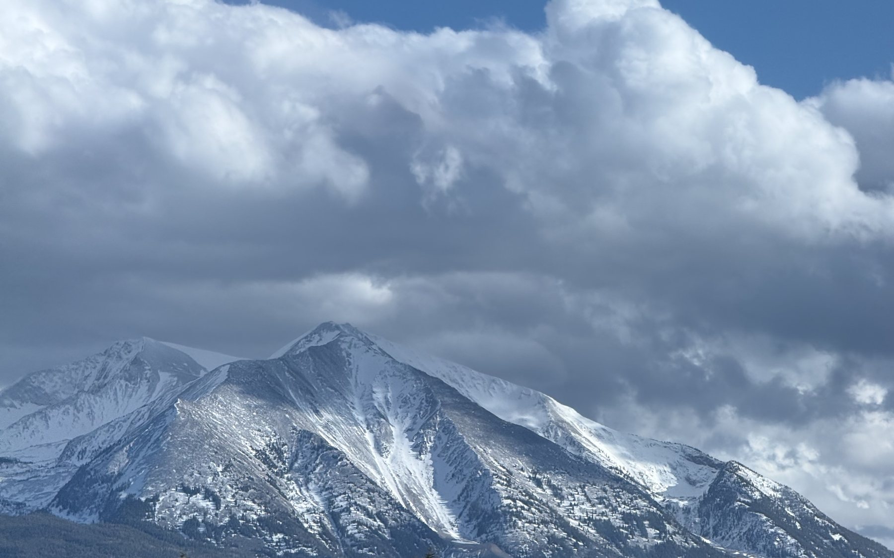 Snow-covered mountain landscape